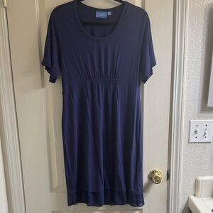 Simply Vera Vera Wang Deep Blue Short Sleeve Top